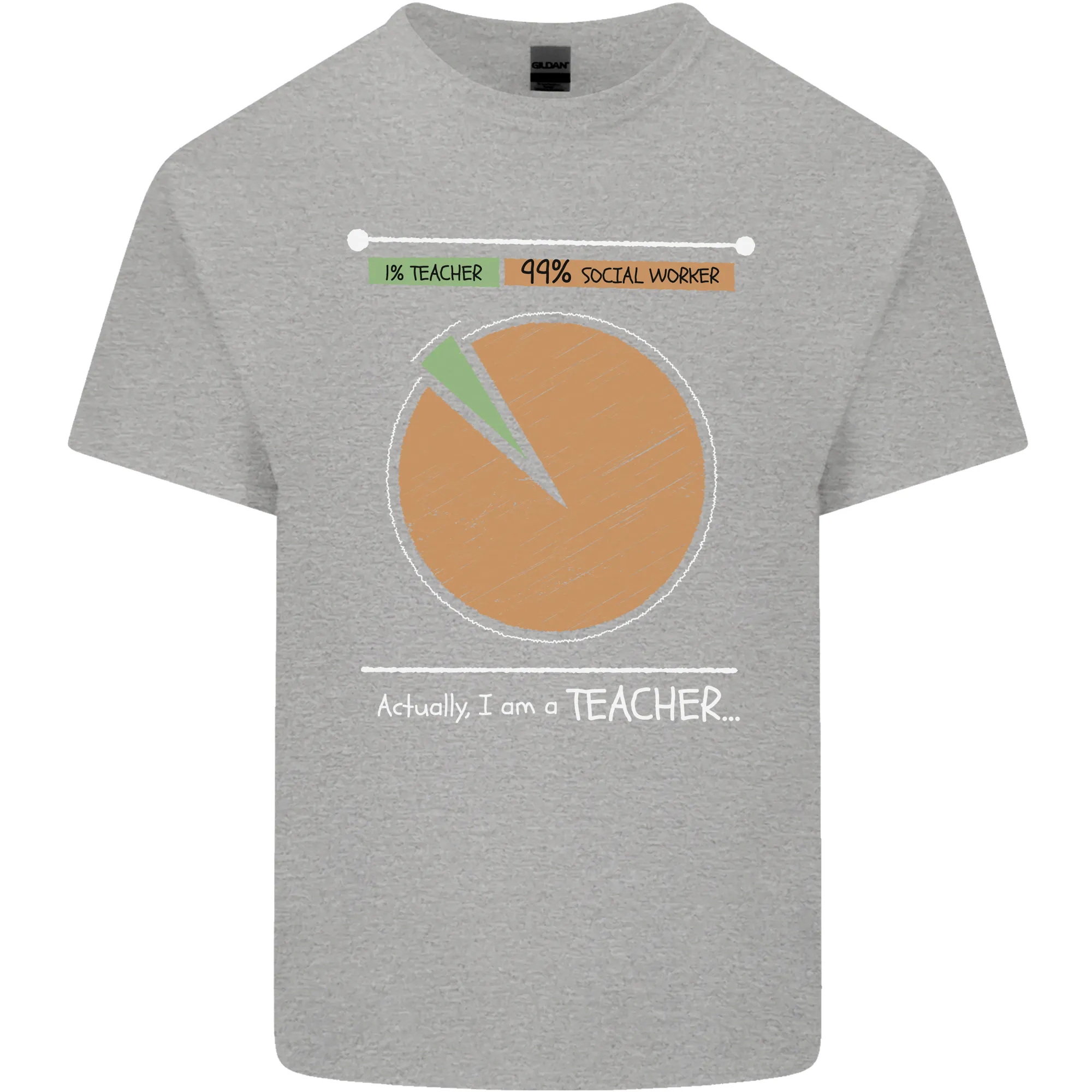 1% Teacher 99% Social Worker Teaching Kids T-Shirt Childrens