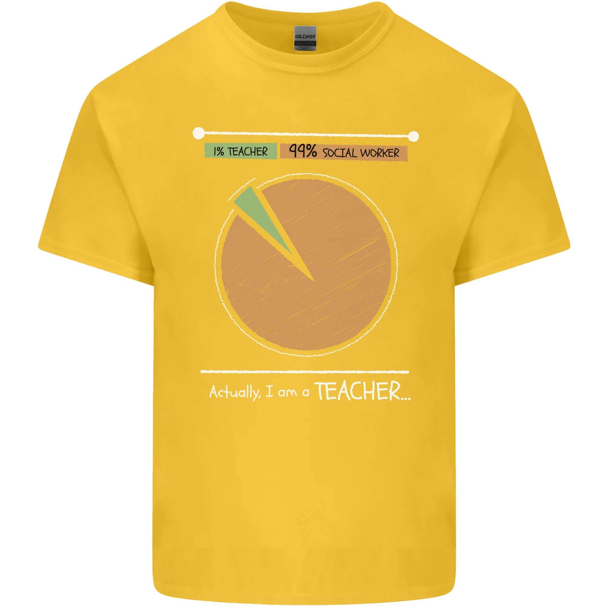 1% Teacher 99% Social Worker Teaching Kids T-Shirt Childrens