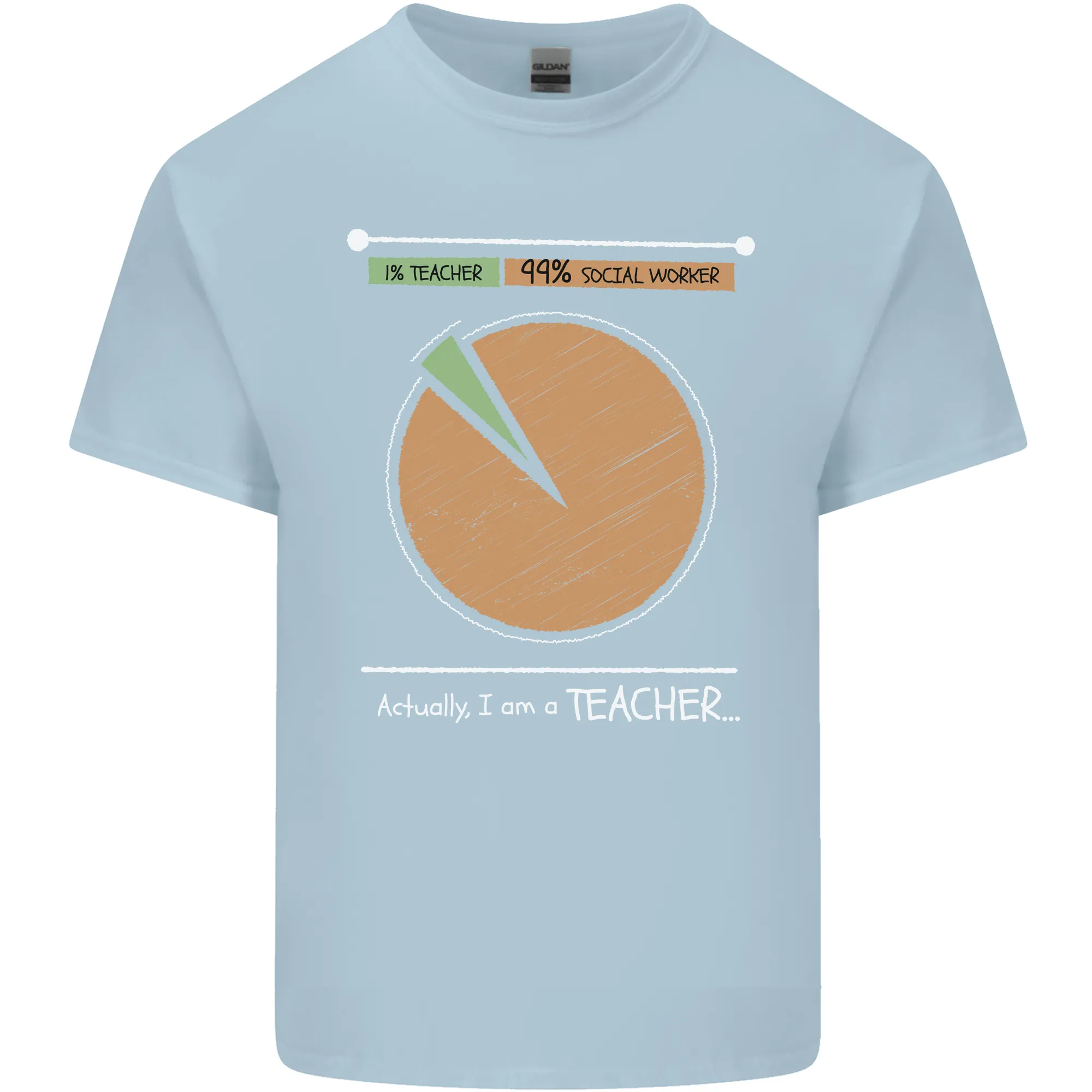 1% Teacher 99% Social Worker Teaching Kids T-Shirt Childrens