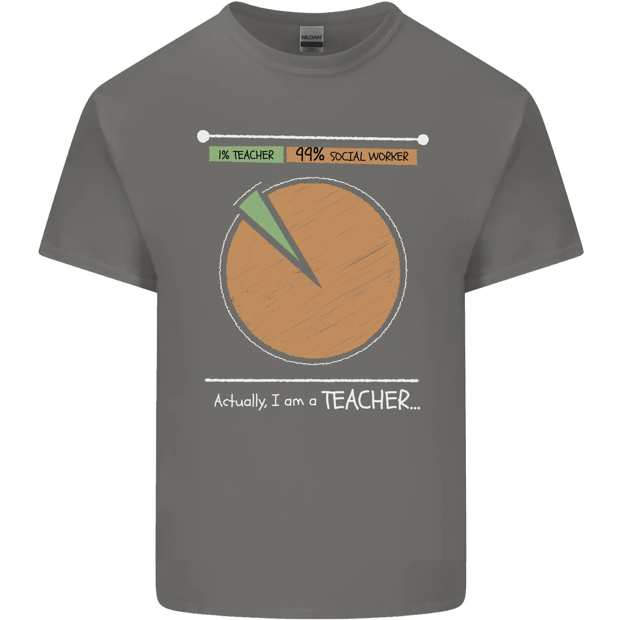 1% Teacher 99% Social Worker Teaching Kids T-Shirt Childrens