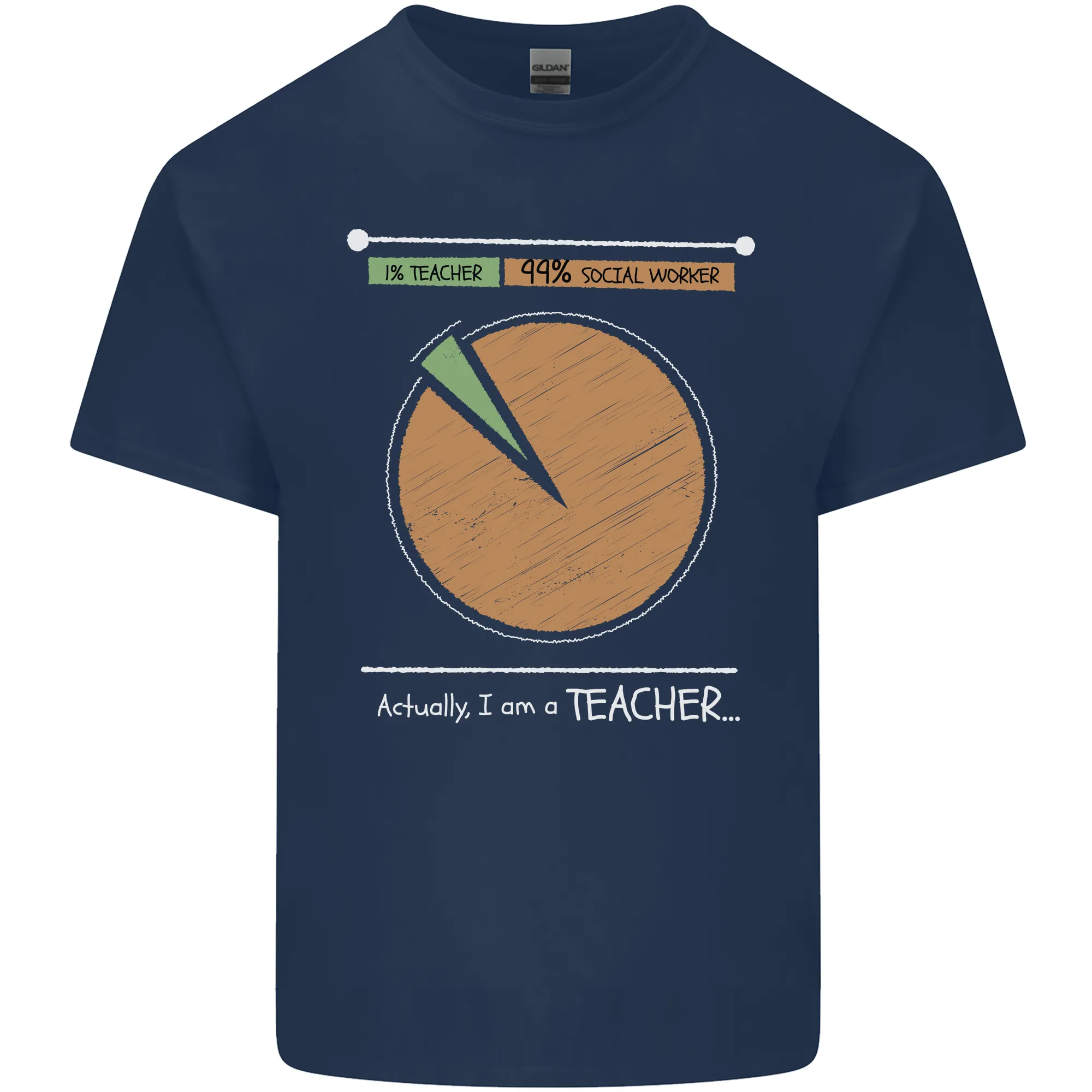 1% Teacher 99% Social Worker Teaching Kids T-Shirt Childrens