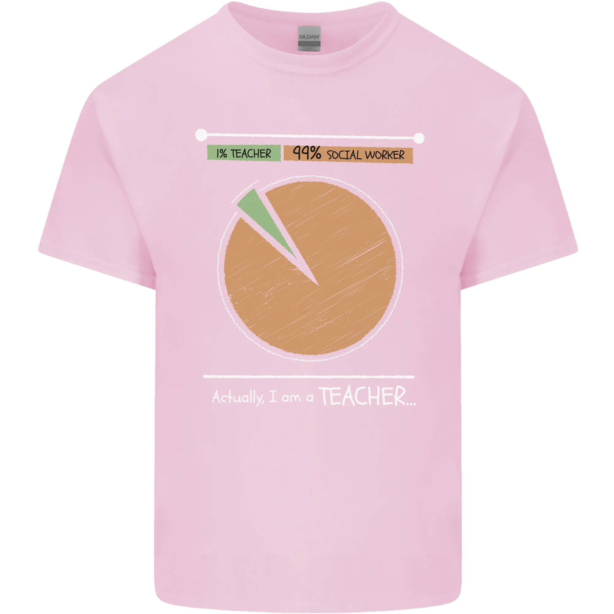 1% Teacher 99% Social Worker Teaching Kids T-Shirt Childrens