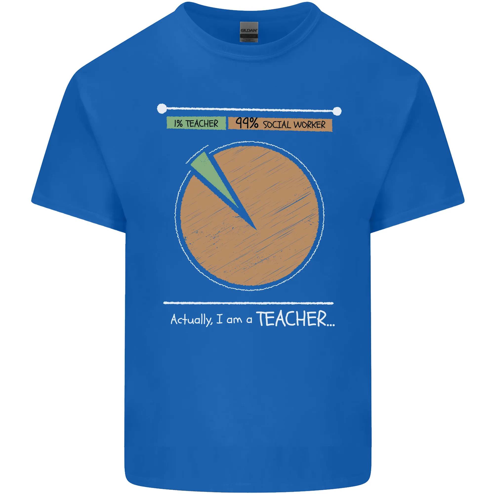 1% Teacher 99% Social Worker Teaching Kids T-Shirt Childrens