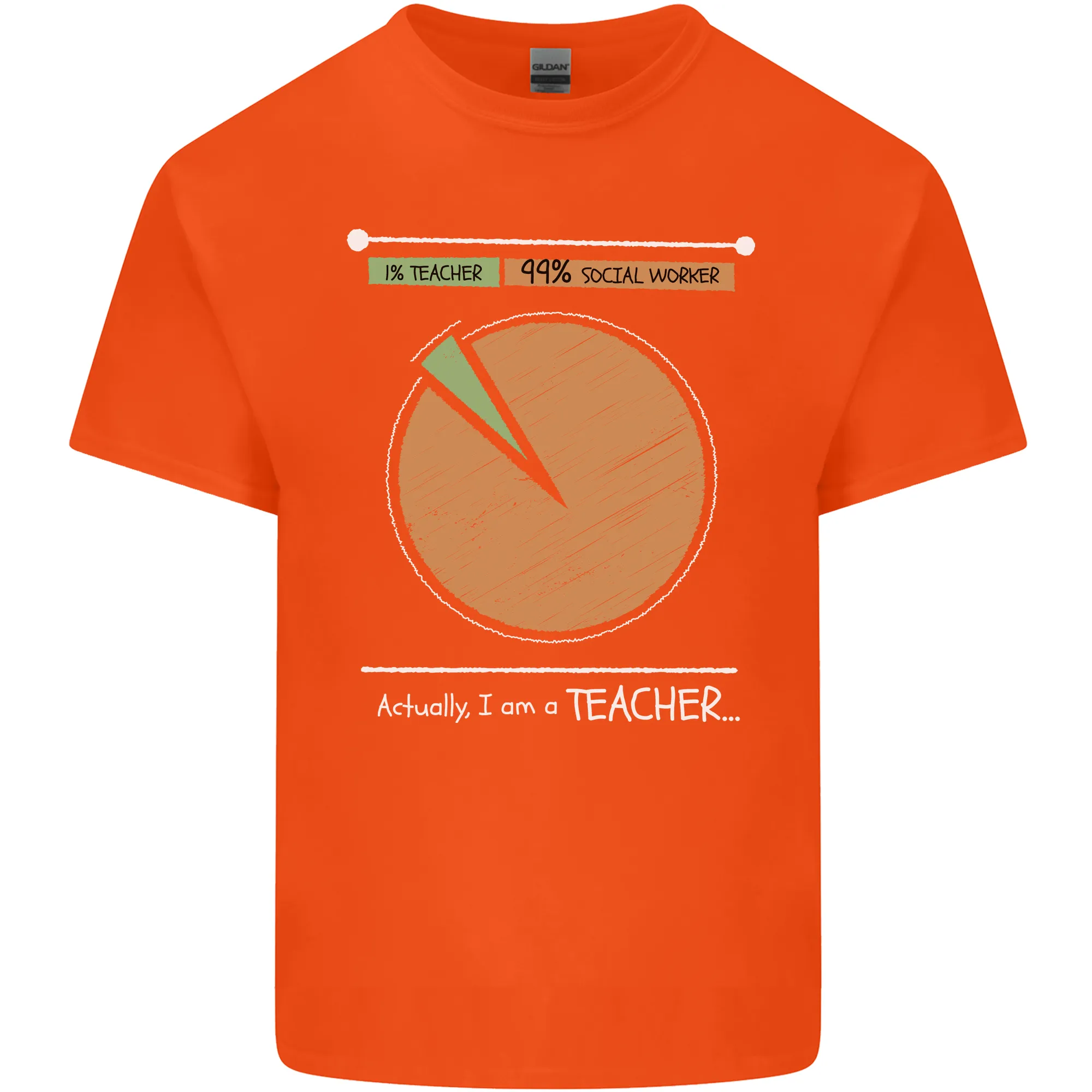 1% Teacher 99% Social Worker Teaching Kids T-Shirt Childrens