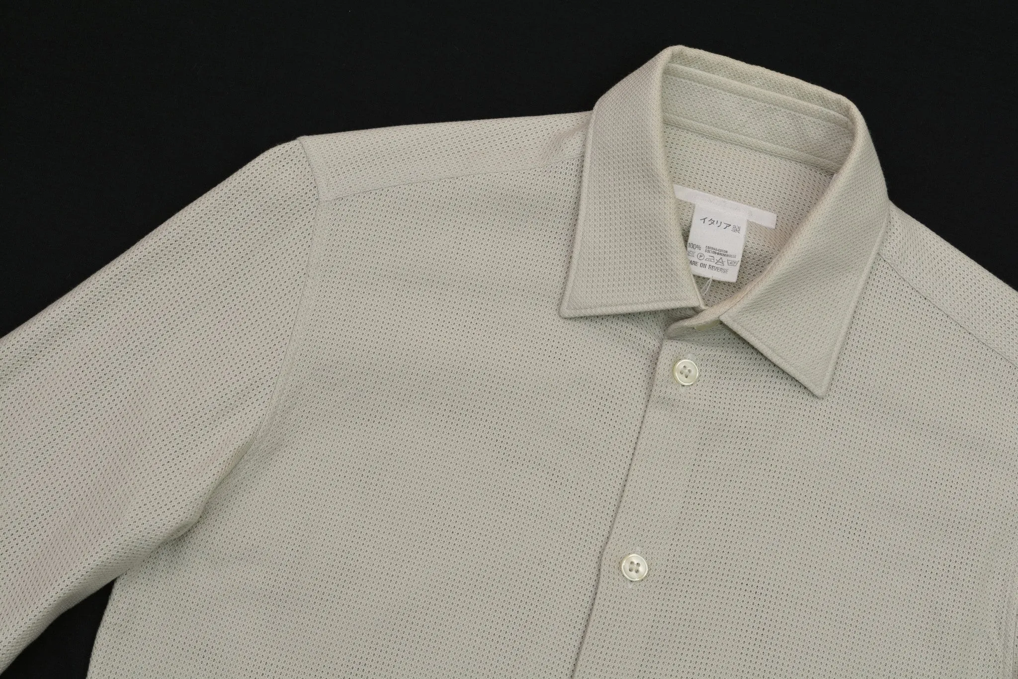 2002 Compact Interwoven Mesh Slim Shirt