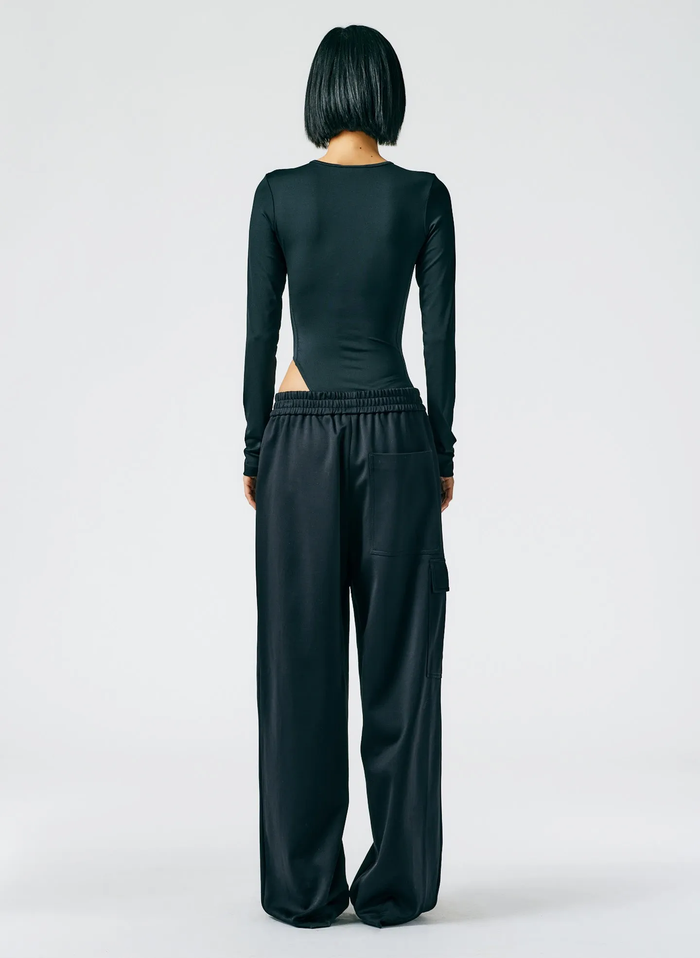 Active Knit Wide Leg Pull On Pant