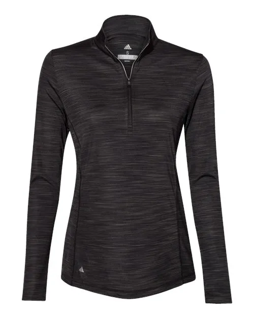 Adidas Women's Lightweight Mélange Quarter-Zip Pullover A476