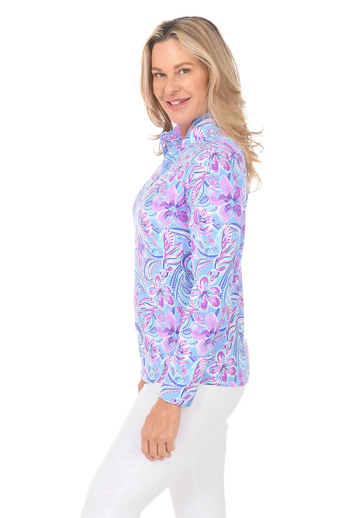 Allie Flowers UPF50  Sun Shirt