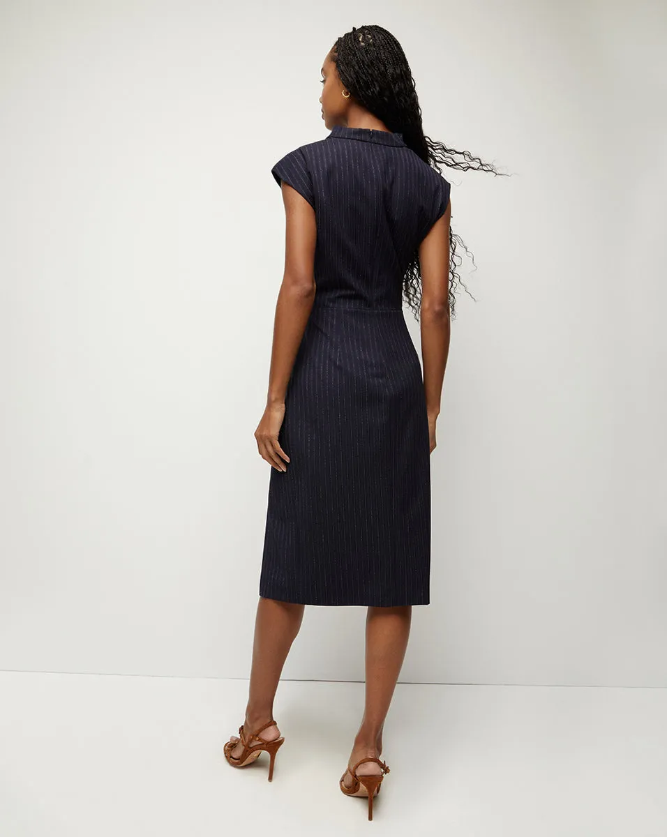 Athene Pinstriped Dress