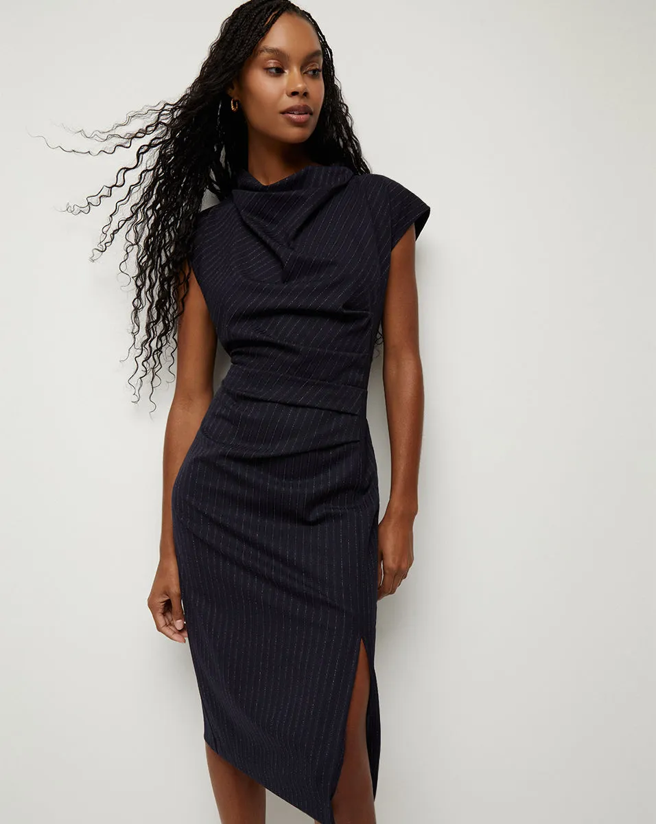 Athene Pinstriped Dress