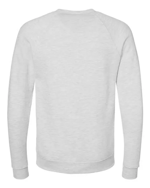 BELLA   CANVAS Sponge Fleece Raglan Crewneck Sweatshirt 3901 Ash