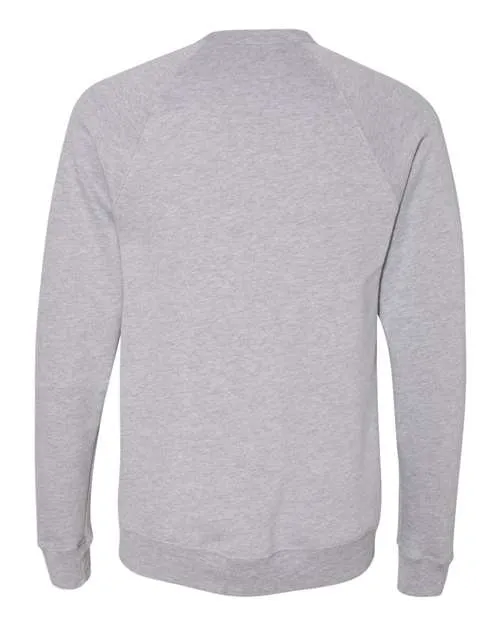 BELLA   CANVAS Sponge Fleece Raglan Crewneck Sweatshirt 3901 Athletic Heather