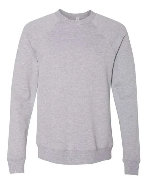 BELLA   CANVAS Sponge Fleece Raglan Crewneck Sweatshirt 3901 Athletic Heather