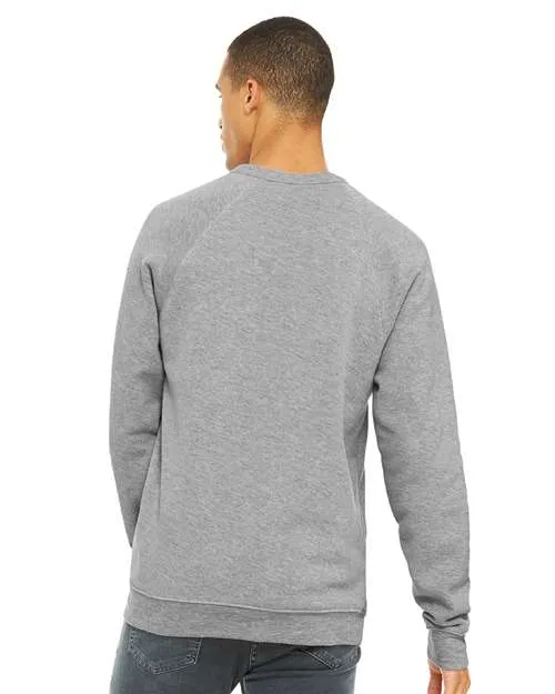 BELLA   CANVAS Sponge Fleece Raglan Crewneck Sweatshirt 3901 Athletic Heather