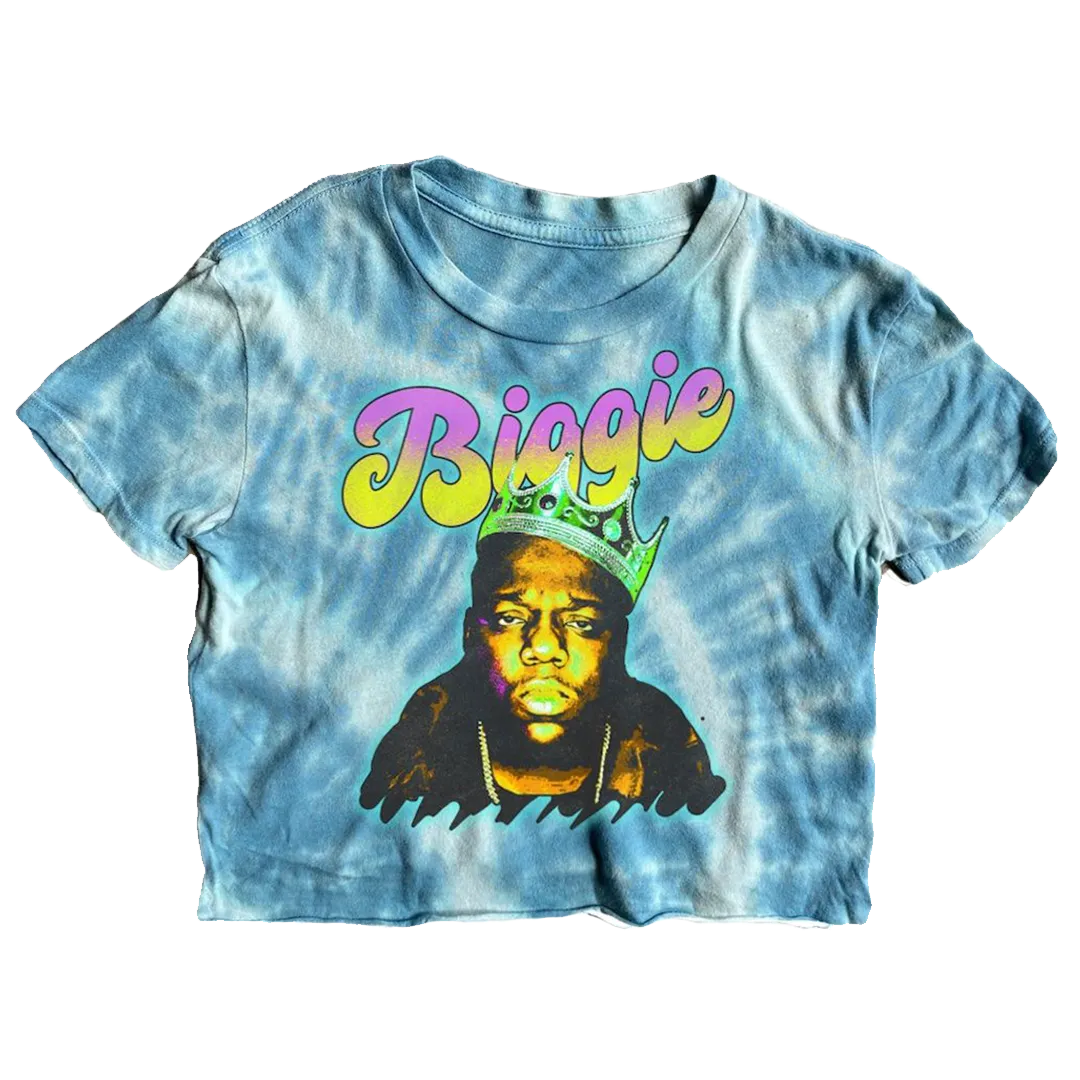 Biggie Tie Dye Not-Quite Crop Tee