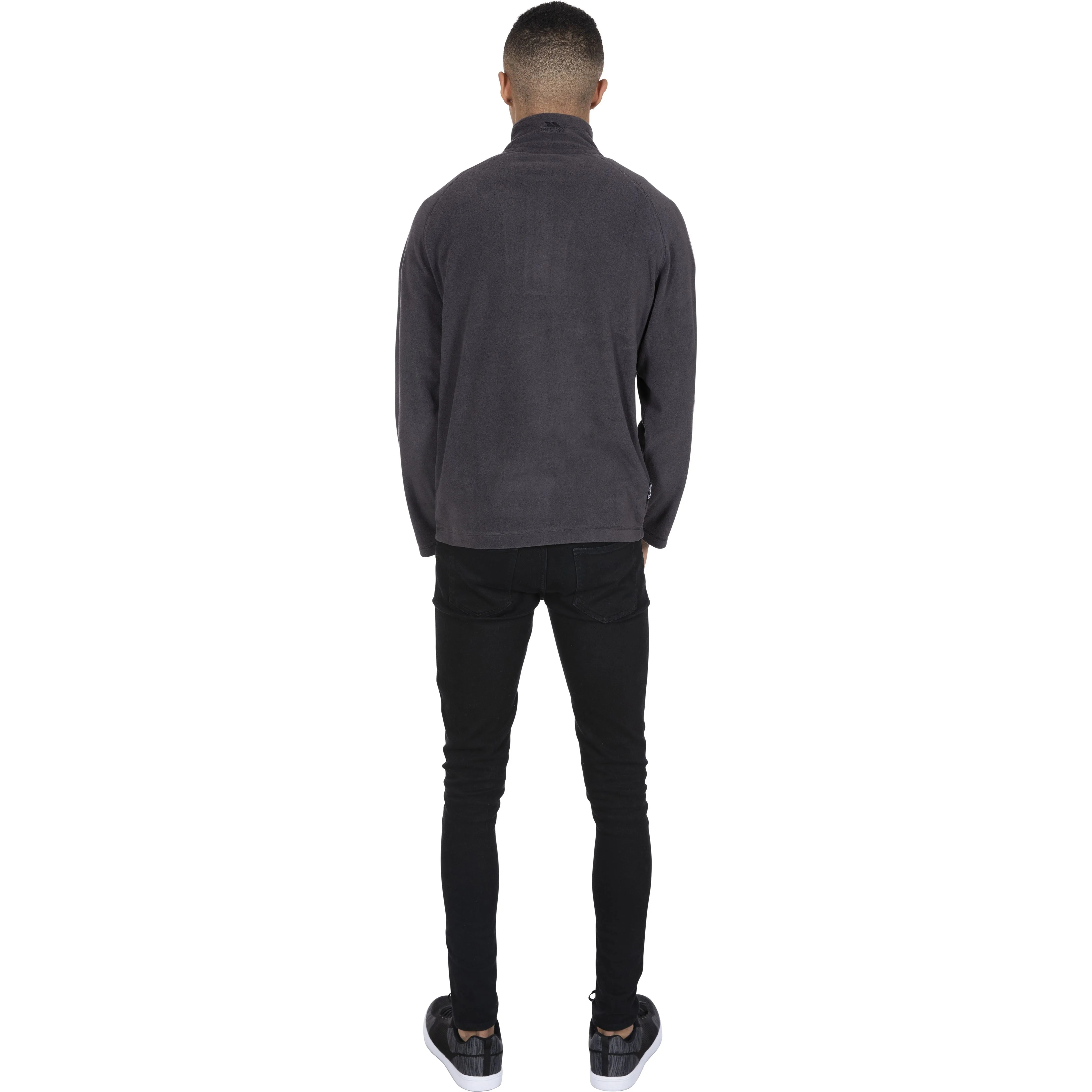 Blackford - Mens Half Zip Microfleece - Dark Grey