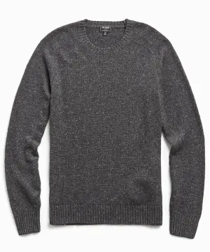 Cashmere Donegal Crew in Charcoal