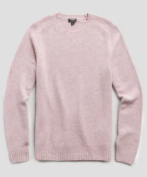 Cashmere Donegal Crew in Pink