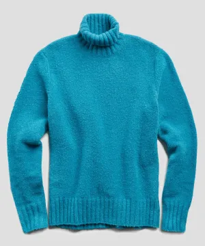 Chunky Turtleneck in Turquoise