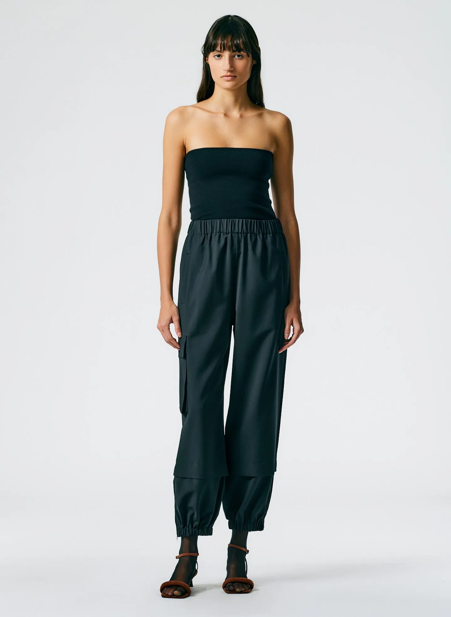 Compact Stretch Cashmere Tube Top