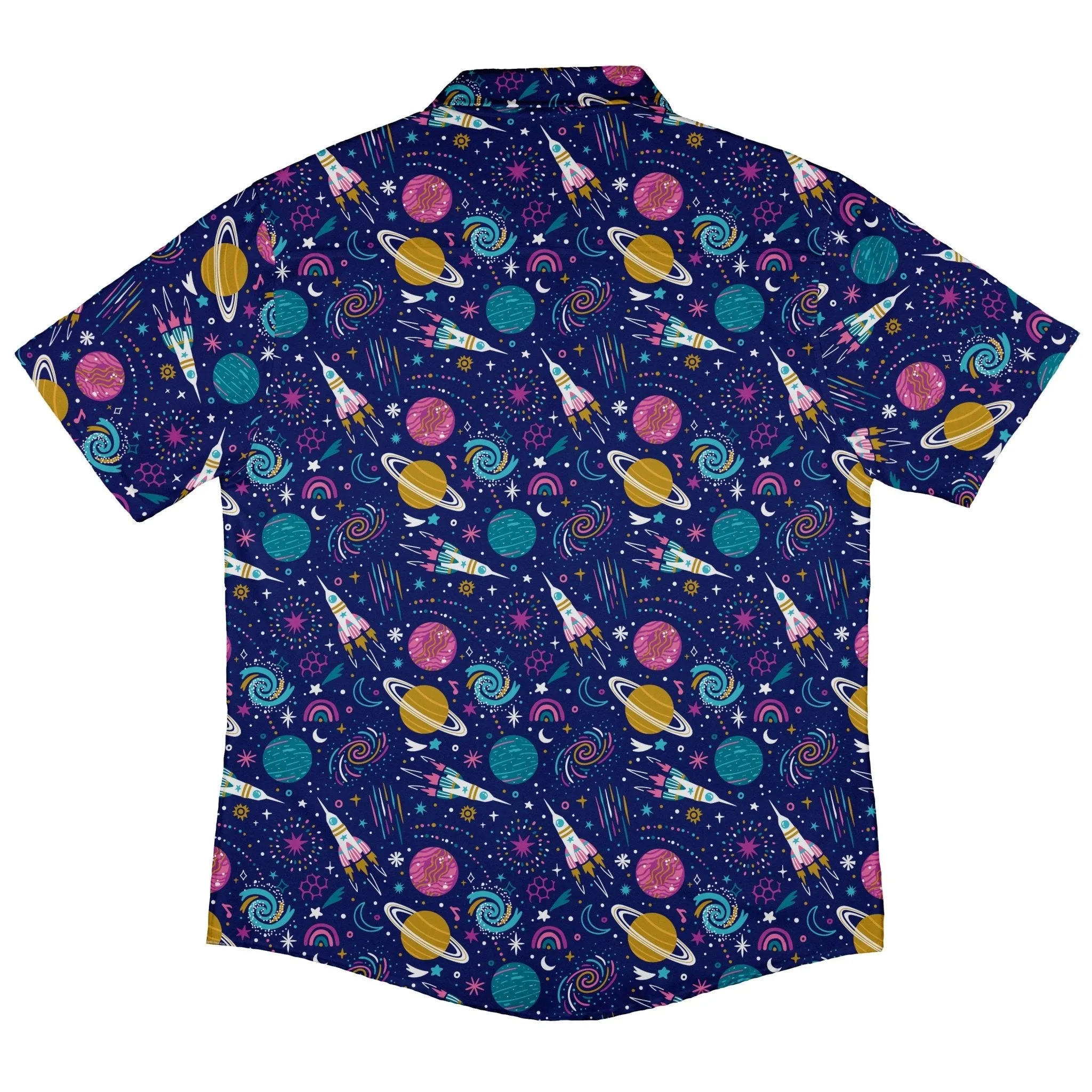 Cosmic Cute Outer Space Button Up Shirt