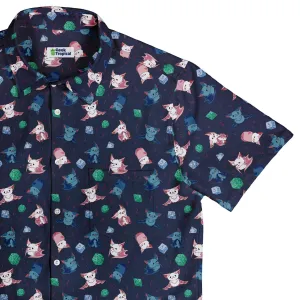 Dnd Bat Familiars Button Up Shirt