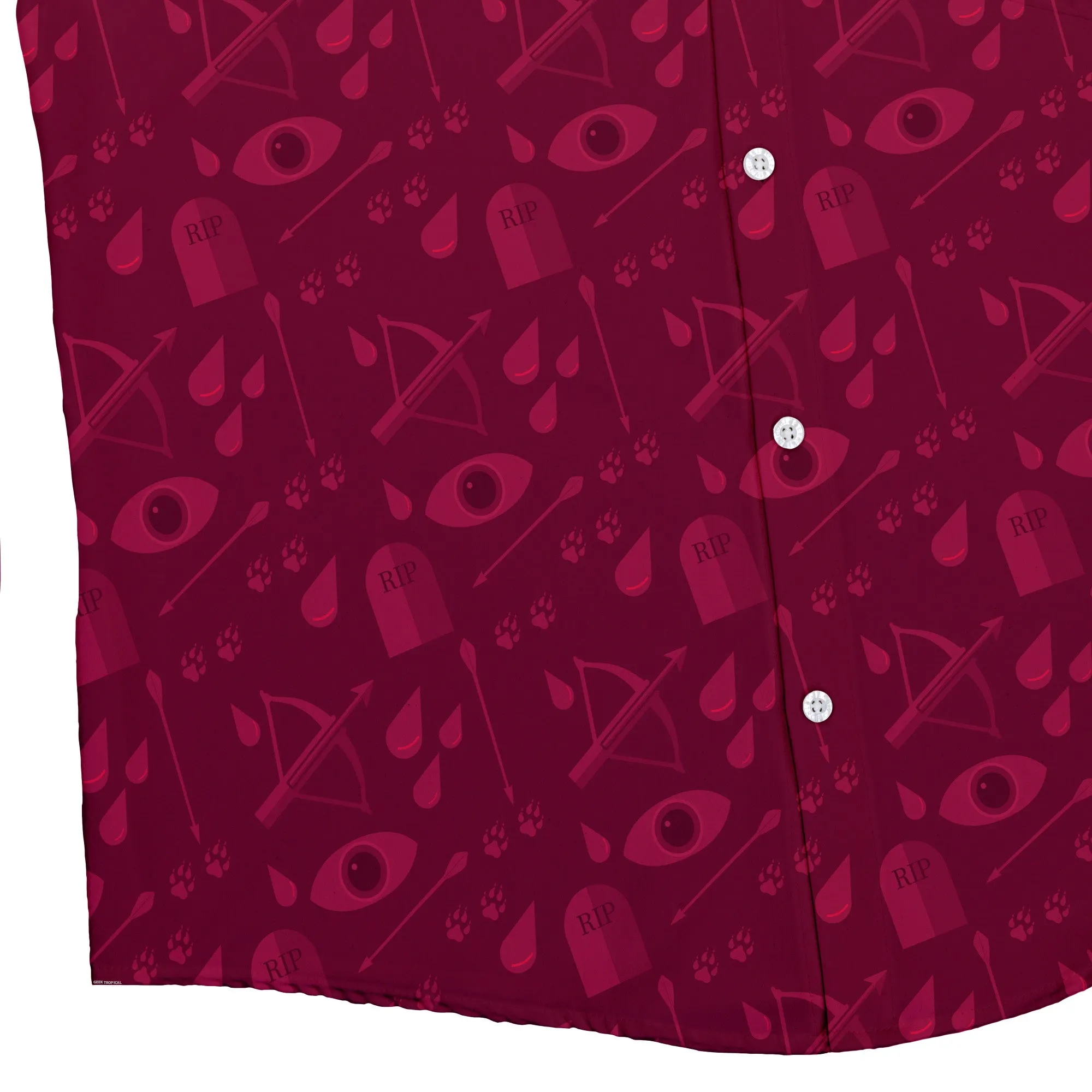 Dnd Blood Hunter Class Button Up Shirt