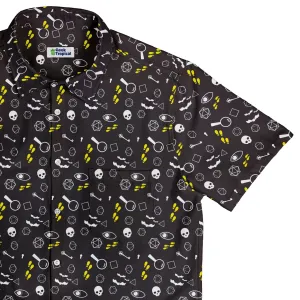 Dnd Horror Mystery Button Up Shirt