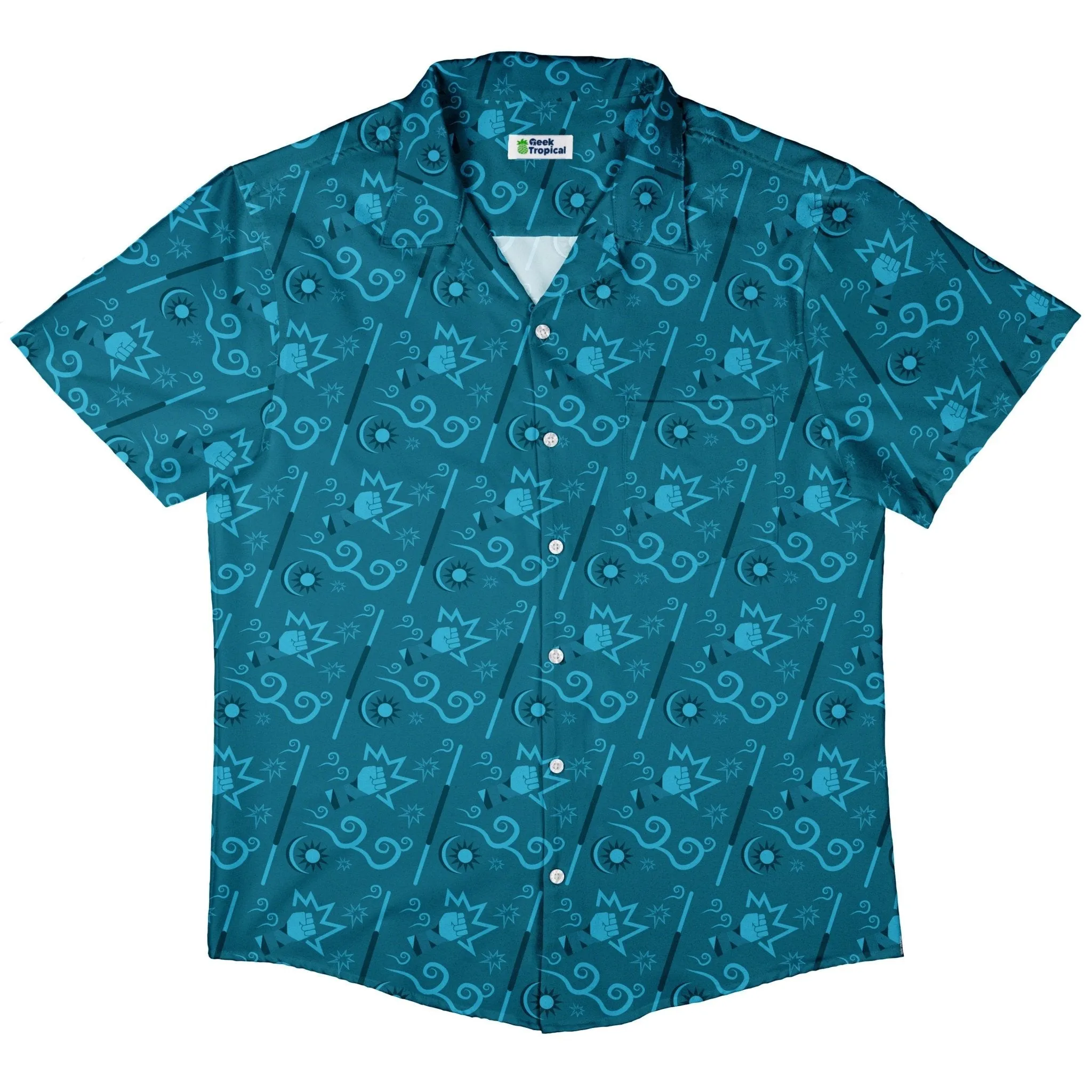 Dnd Monk Class Button Up Shirt