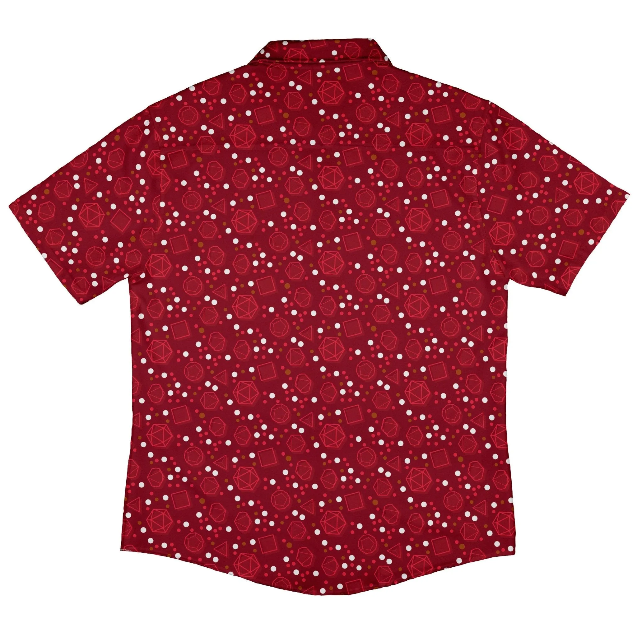 Dnd Red Dice Sets Button Up Shirt