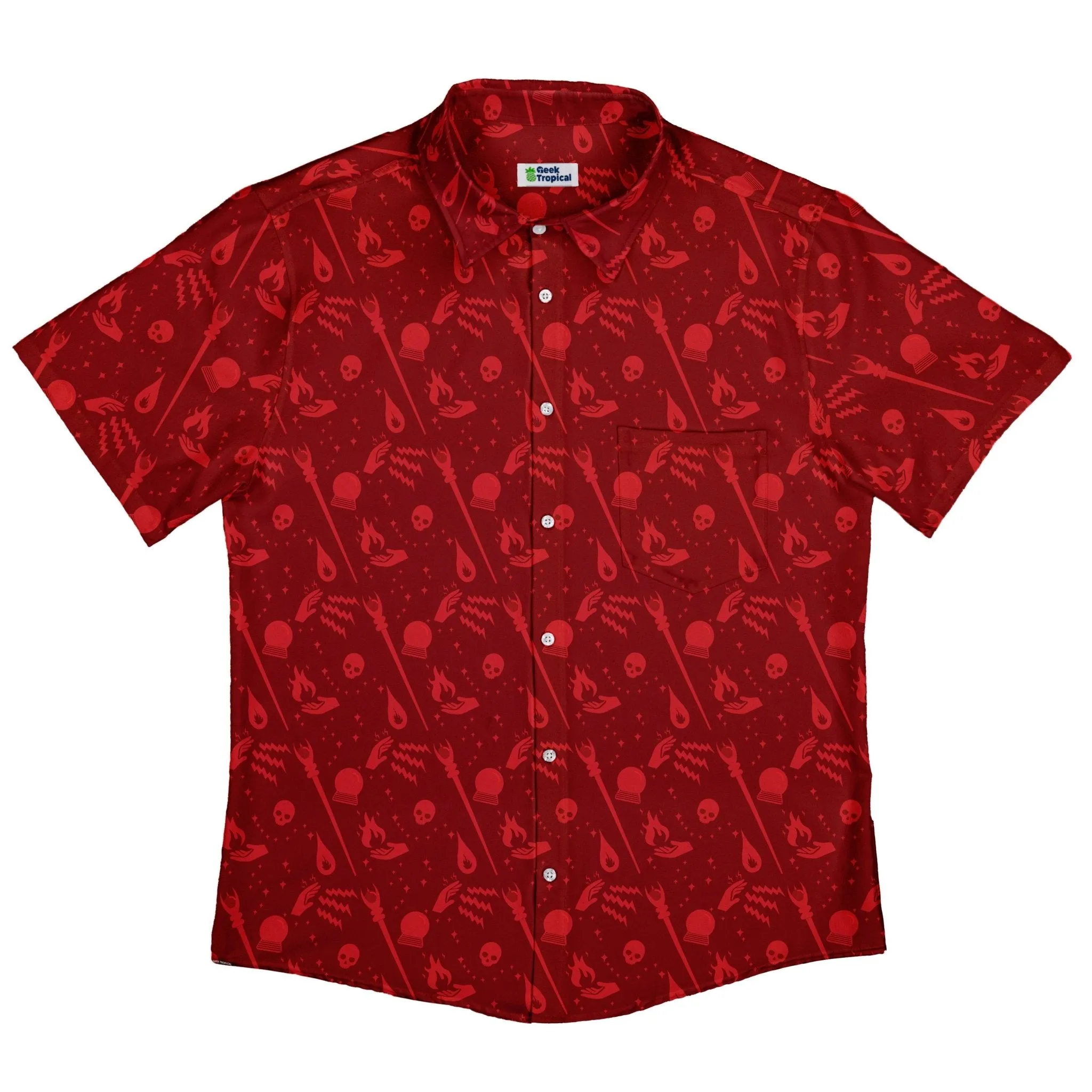 Dnd Sorcerer Class Button Up Shirt