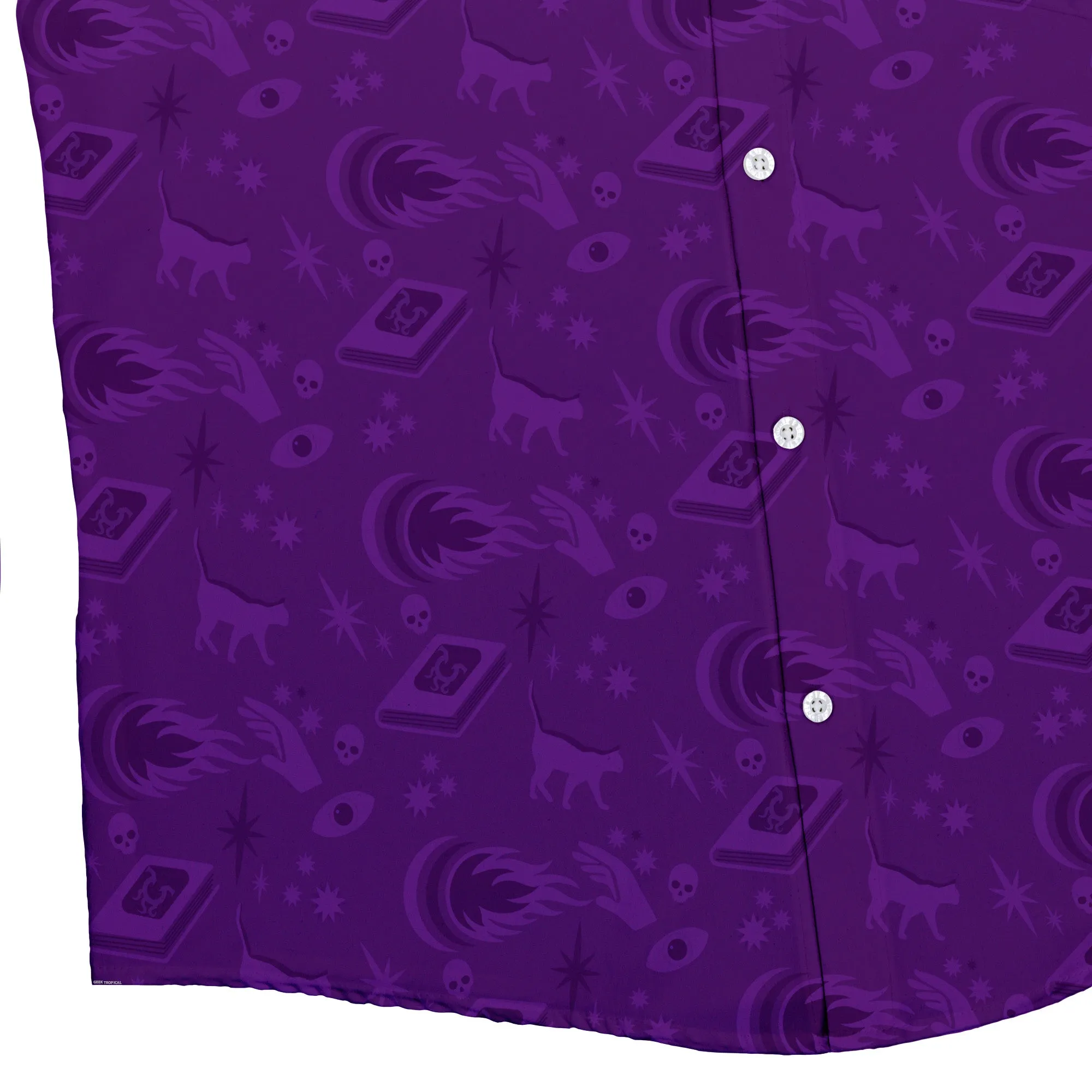 Dnd Warlock Class Button Up Shirt