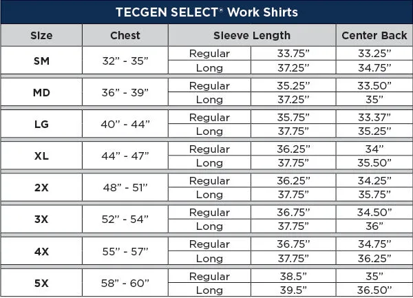 DRIFIRE Tecgen Select Royal Blue 5.5oz Work Shirt TCG011302