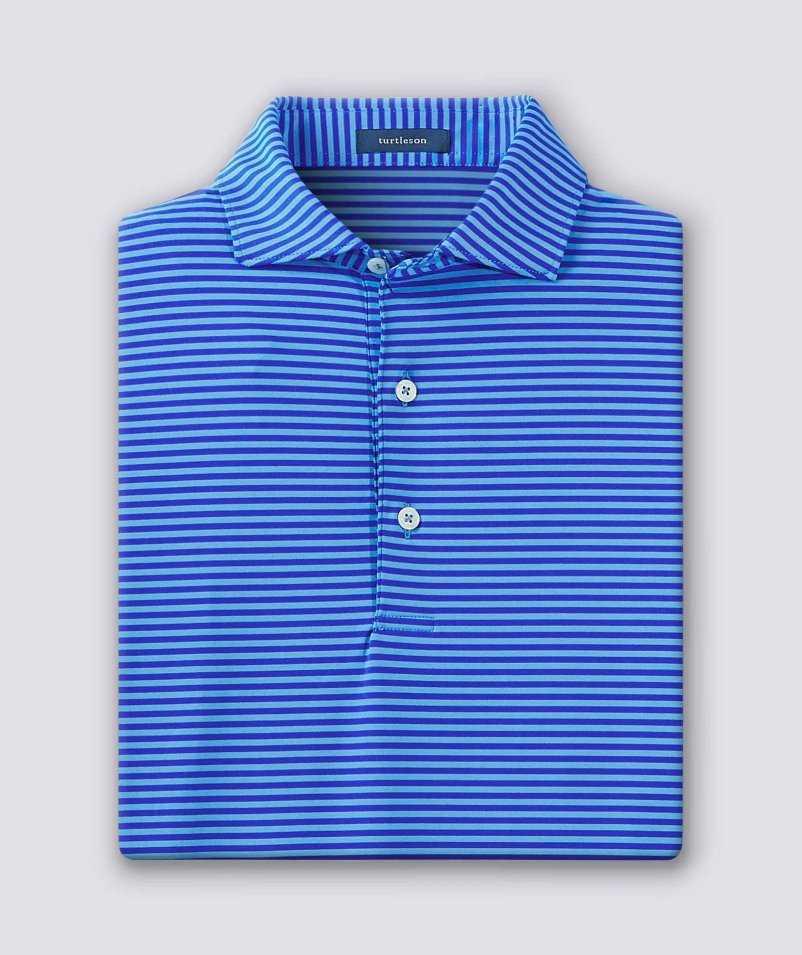 Edward Stripe Performance Polo - Closeout