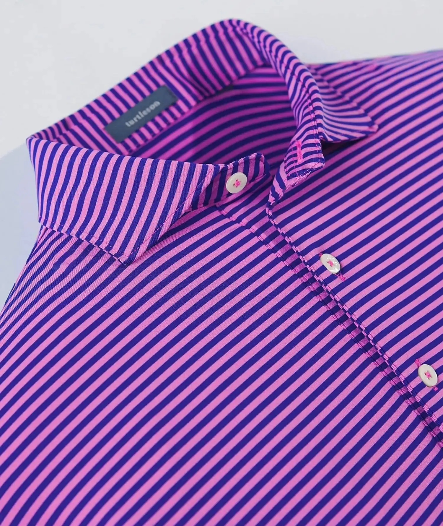 Edward Stripe Performance Polo - Closeout