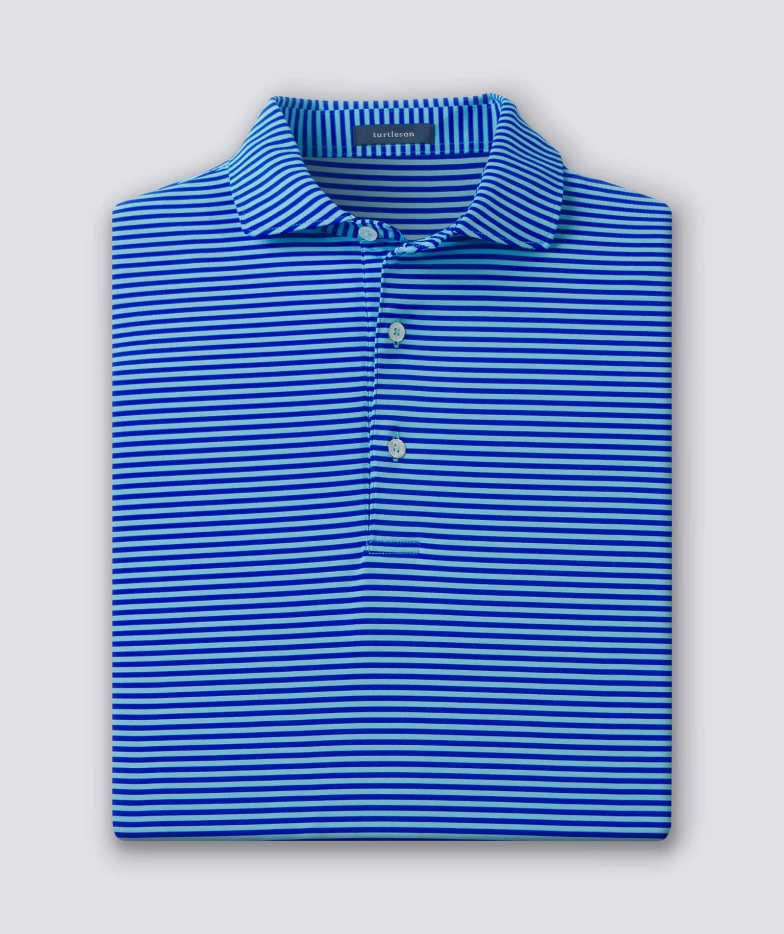 Edward Stripe Performance Polo - Closeout