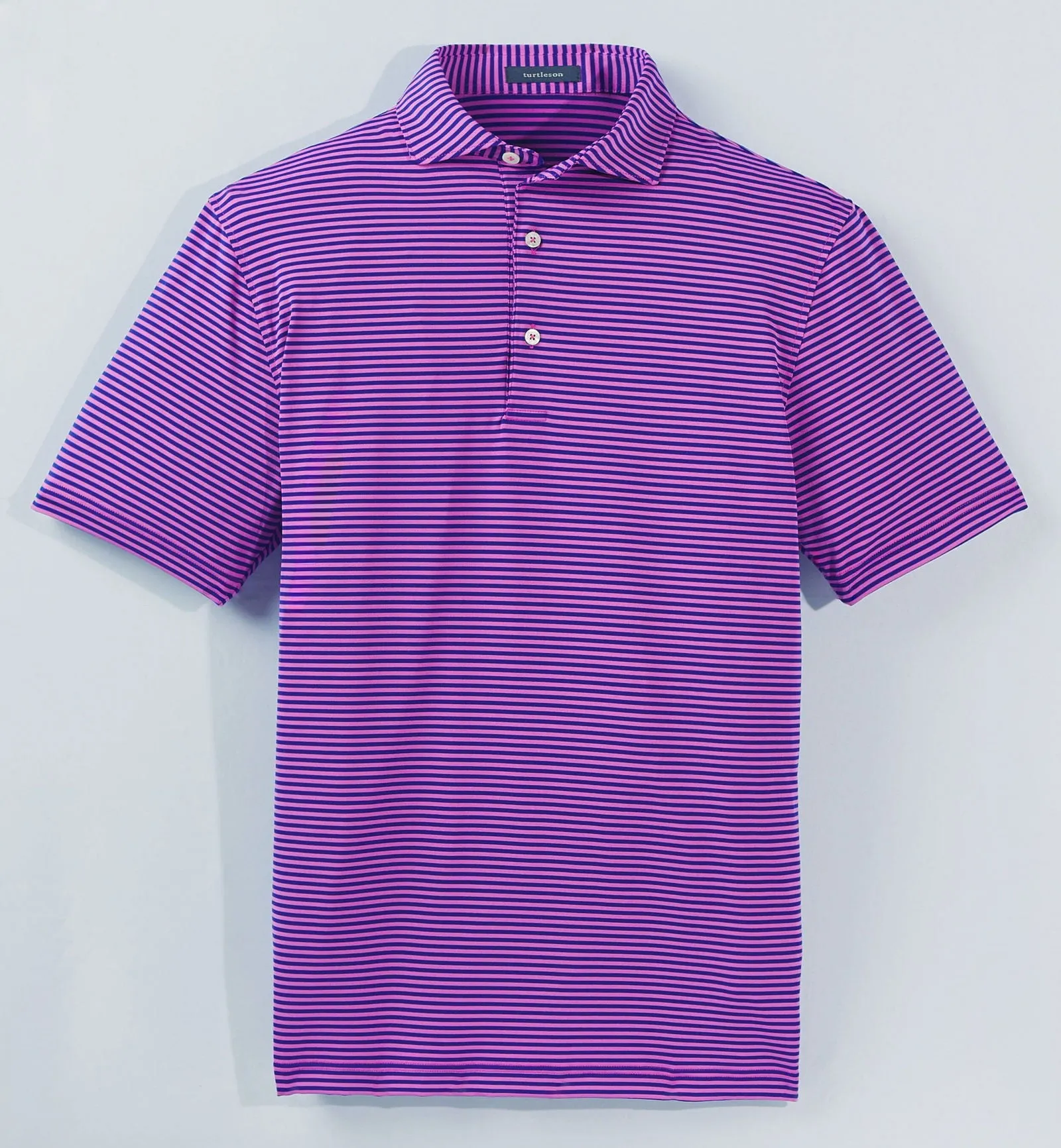 Edward Stripe Performance Polo - Closeout