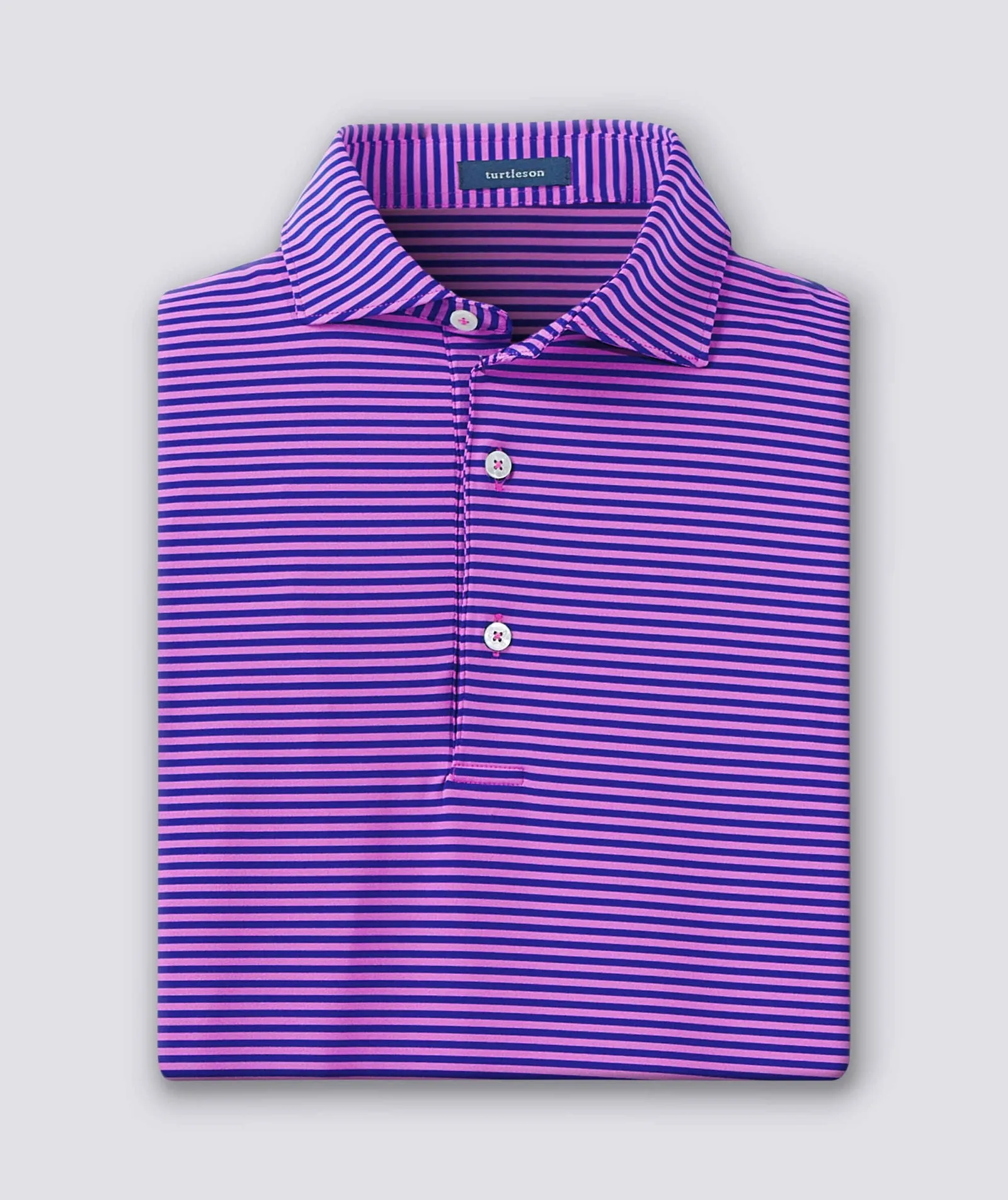 Edward Stripe Performance Polo - Closeout