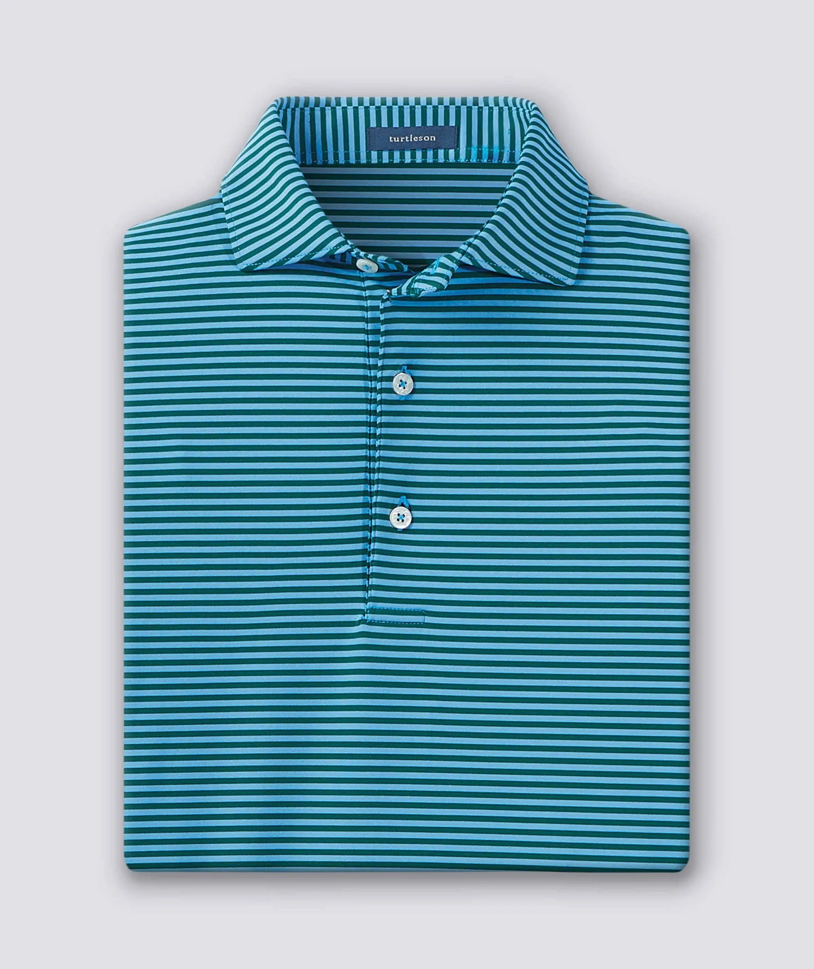 Edward Stripe Performance Polo - Closeout