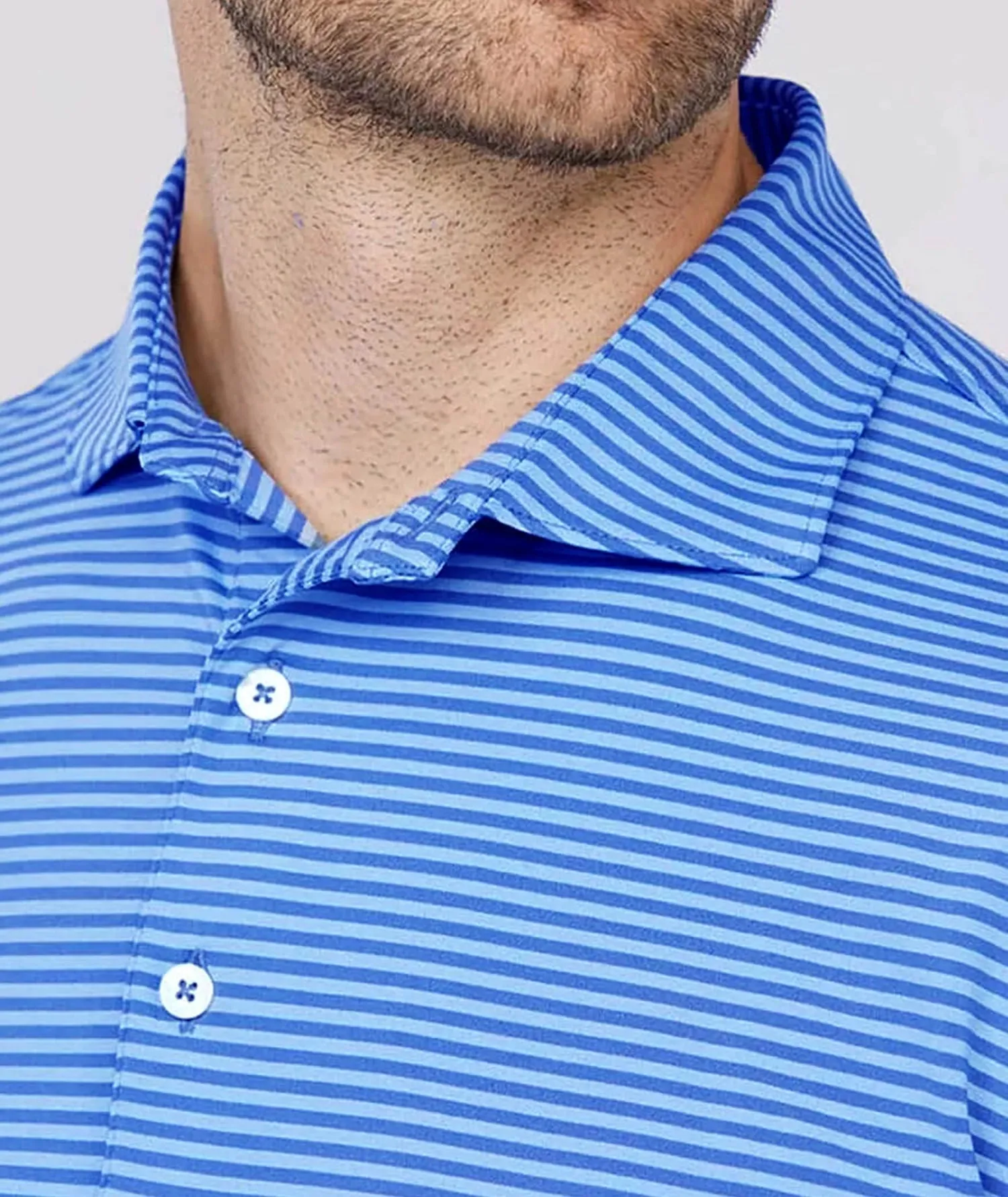 Edward Stripe Performance Polo - Closeout