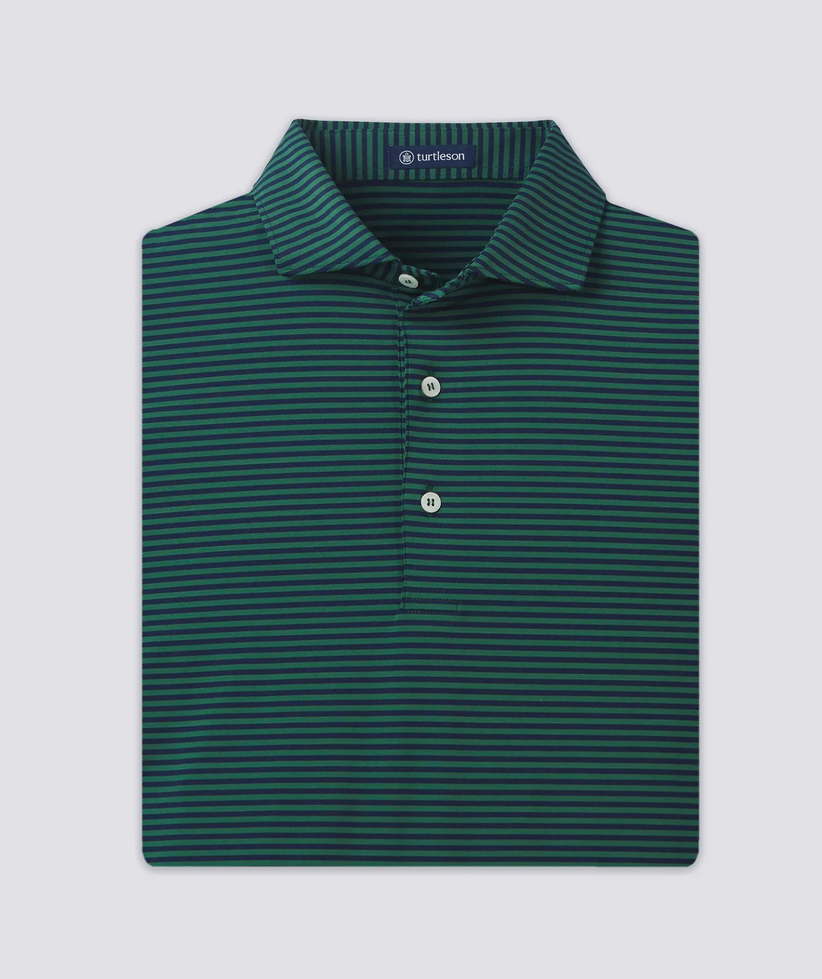 Edward Stripe Performance Polo