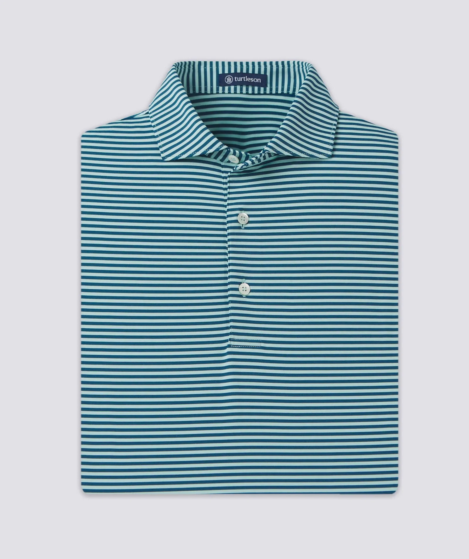 Edward Stripe Performance Polo