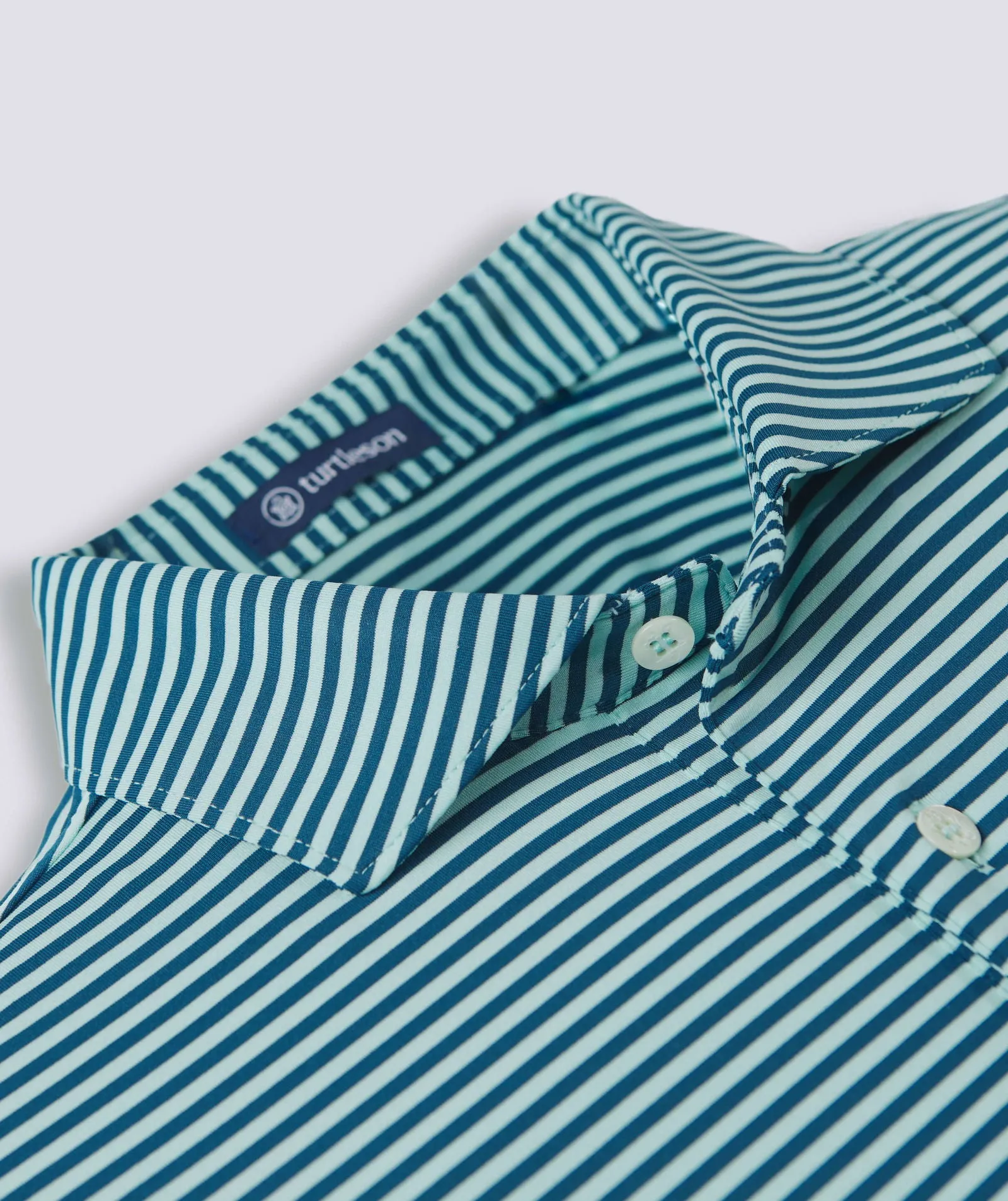 Edward Stripe Performance Polo