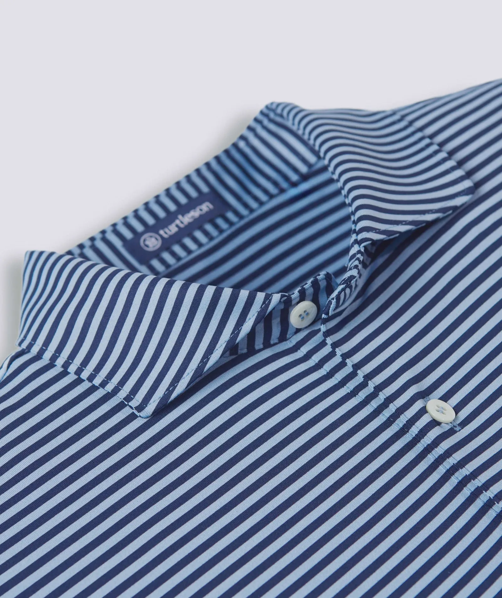 Edward Stripe Performance Polo