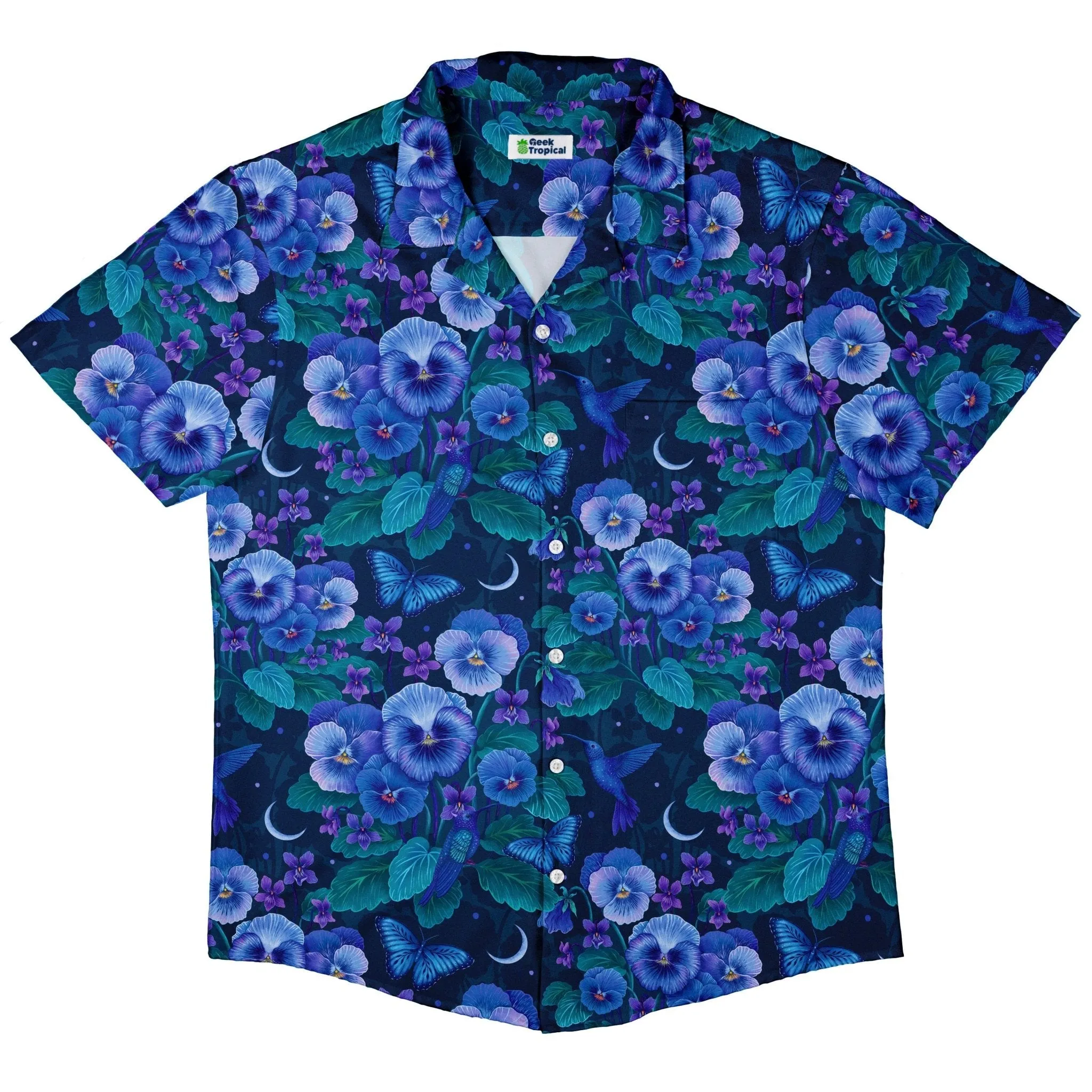 Episodic Violet Purple Night Button Up Shirt