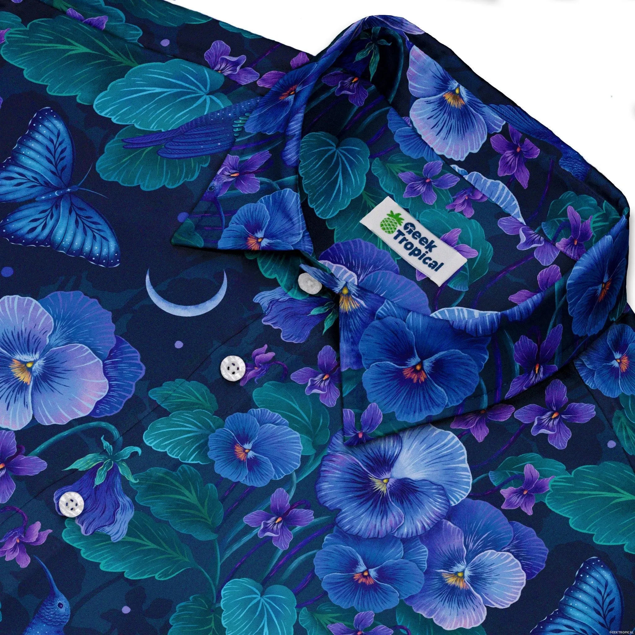 Episodic Violet Purple Night Button Up Shirt