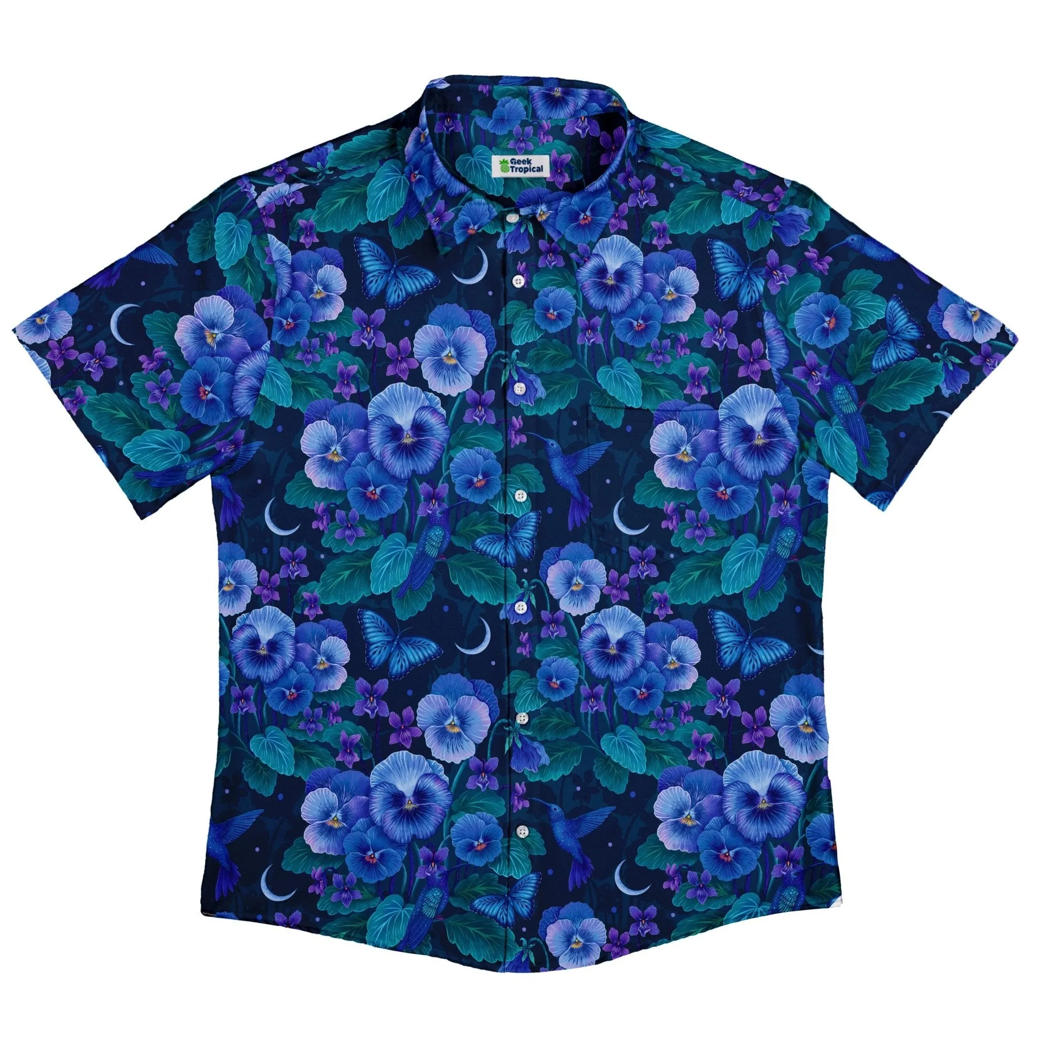 Episodic Violet Purple Night Button Up Shirt