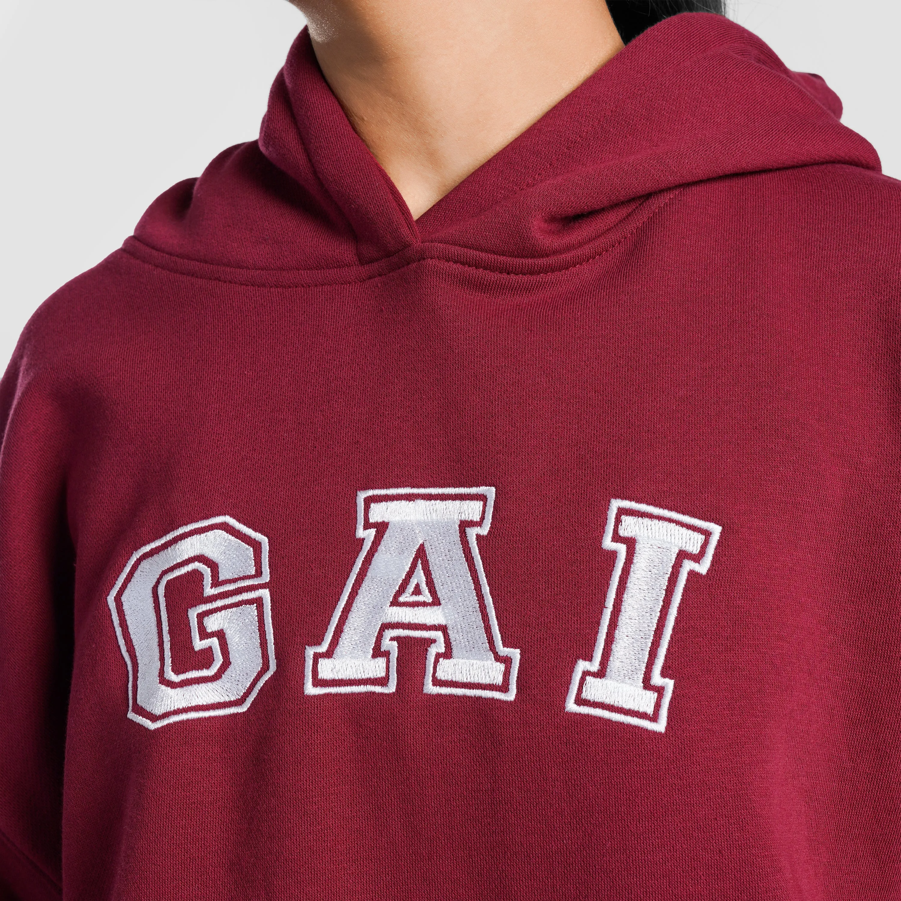 GA-I Essence Oversized Hoodie (Maroon)