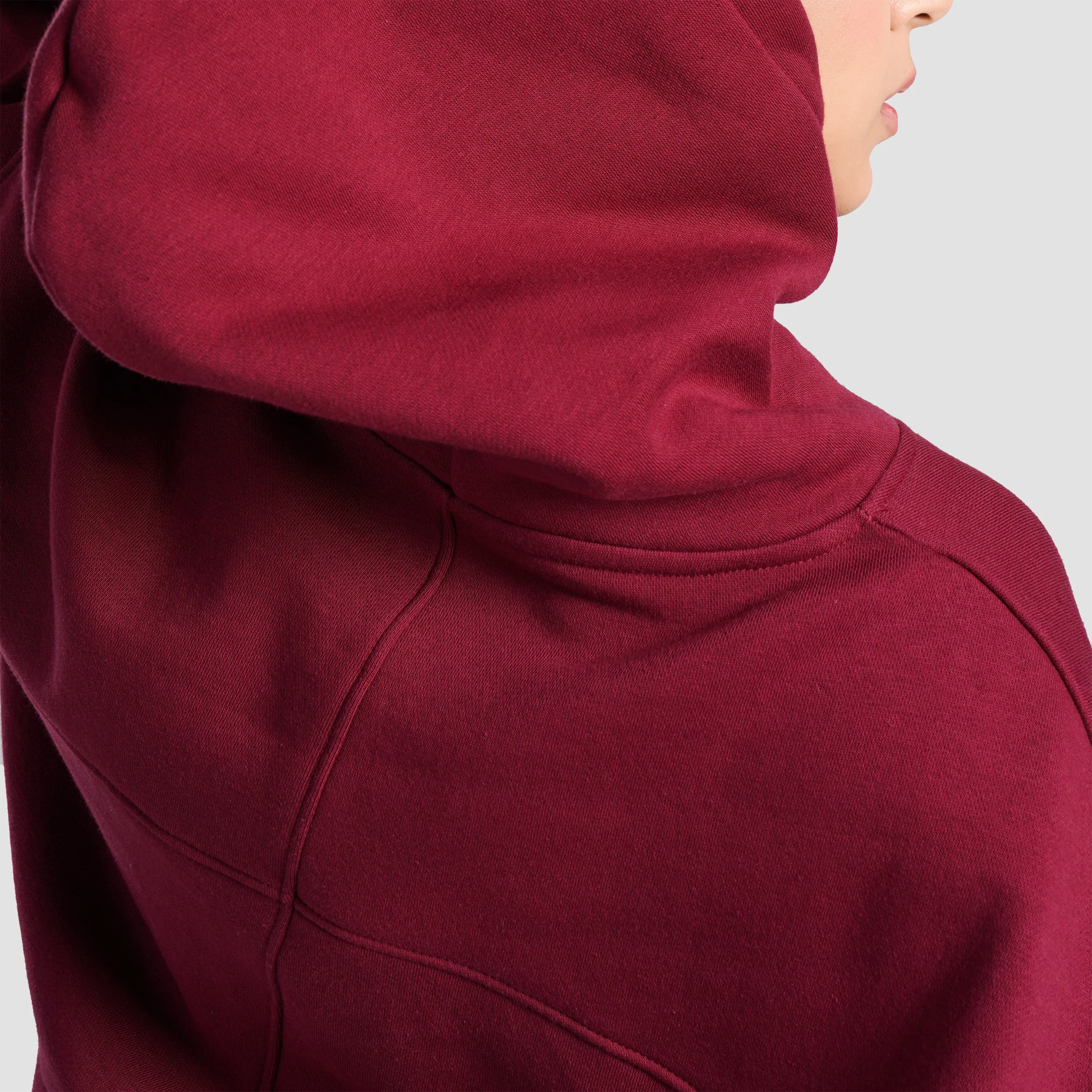 GA-I Essence Oversized Hoodie (Maroon)