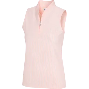 Greg Norman Monaco Seersucker Sleeveless Ladies Polo